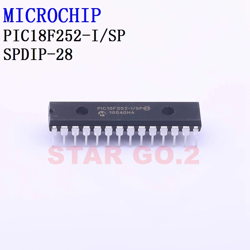 2PCSx PIC18F252-I/SP SPDIP-28 MICROCHIP Microcontroller