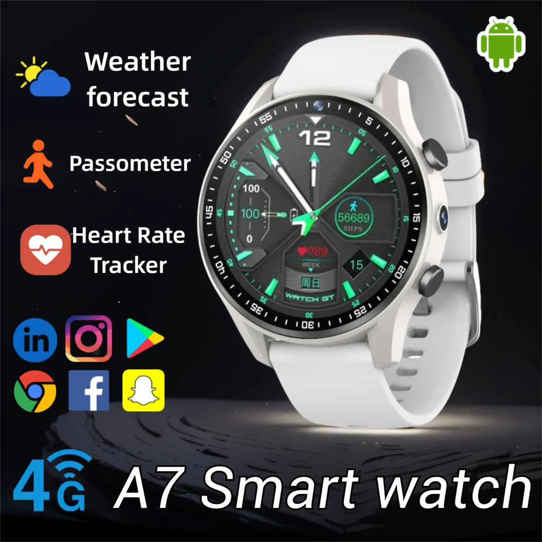 

Полная сеть 4G, система Android, две камеры, умные часы для видеозвонков, SIM-карта, с Wi-Fi, GPS, водонепроницаемость, магазин Google Play