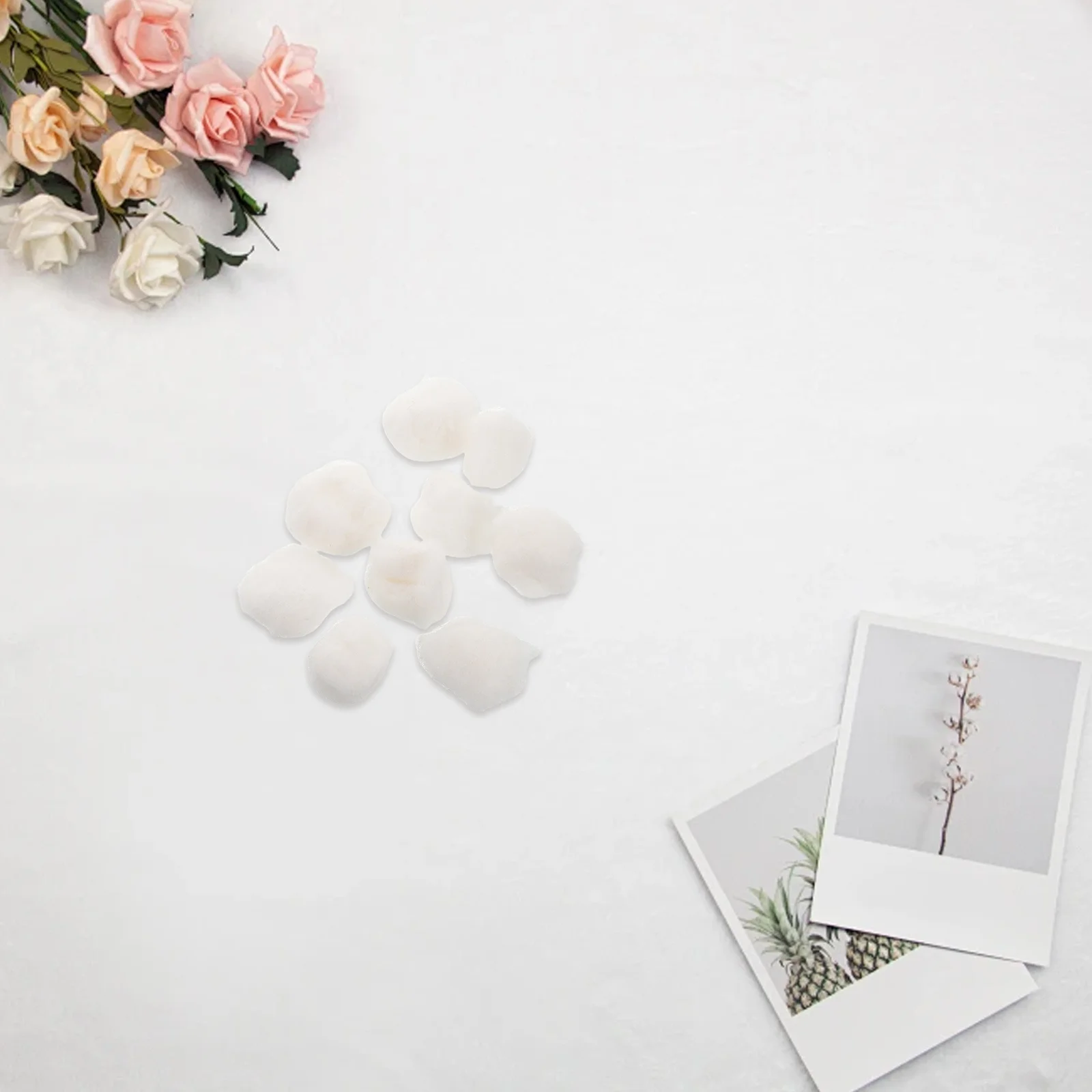 2 حزمة كرات القطن هيبوالرجينيك لينة لتنظيف الوجه وإزالة ماكياج طلاء الأظافر قضيب مسحوق غسول وسادات قطنية #2