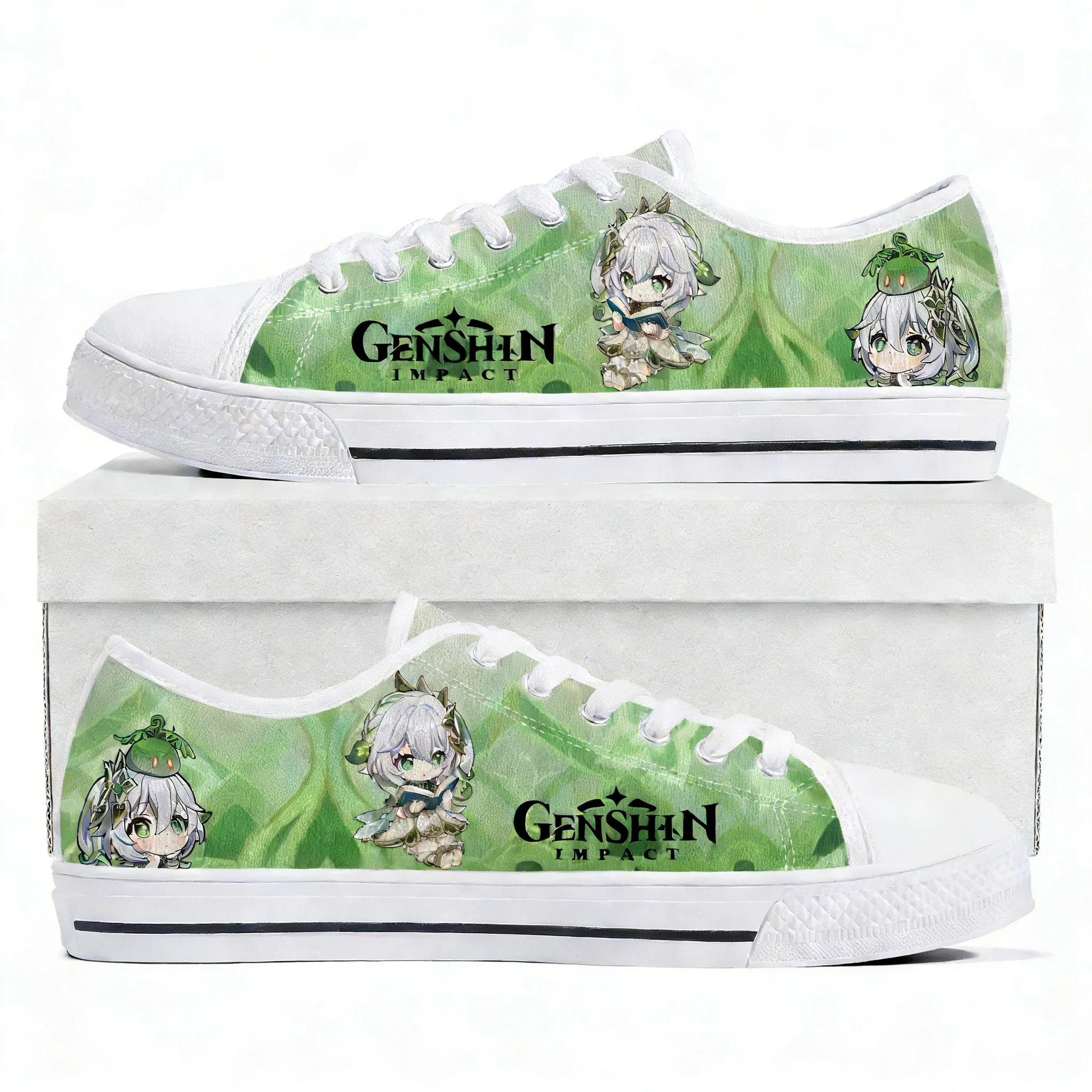 

Genshin Nahida Low Top Sneakers Mens Womens Canvas Sneaker High Quality Confortable durable Casual Couple Shoe Custom Made Shoes