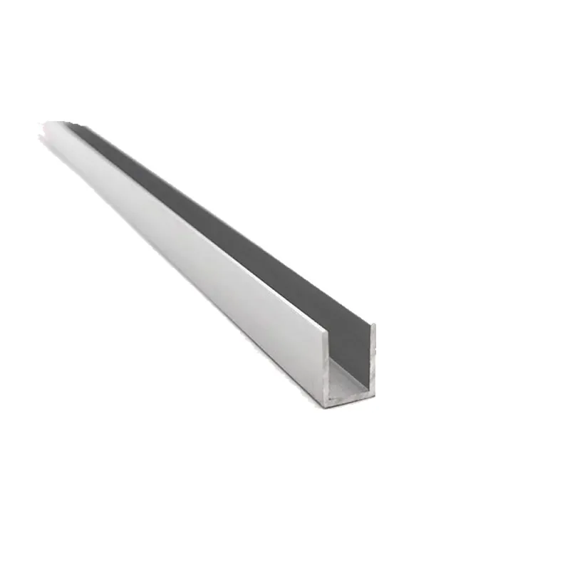 6063 Aluminum U-Channel Outside width 8mm 10mm thick 1mm 2mm U shape Aluminum aluminum alloy glass covered edge strip