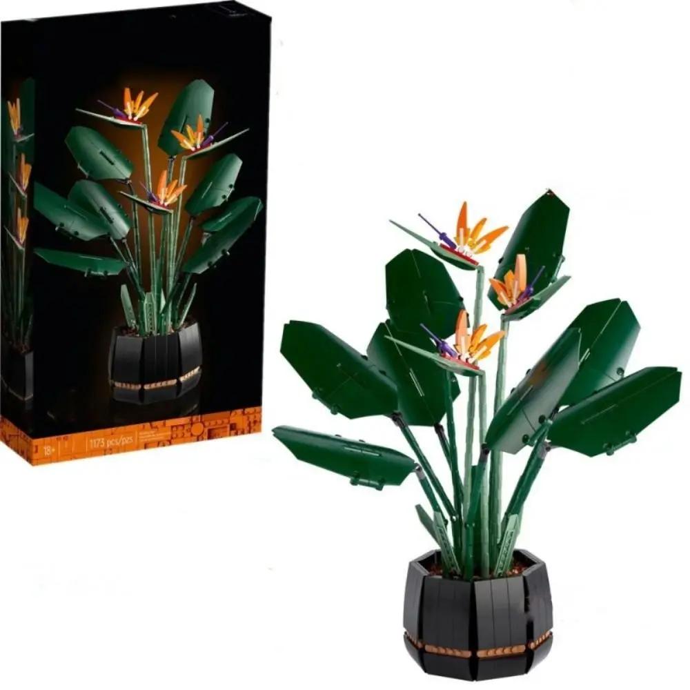 

Funny Plastic Strelitzia Reginae Bouquet DIY Romantic Streliteela Bouquet Immortal Flower Potted Toy