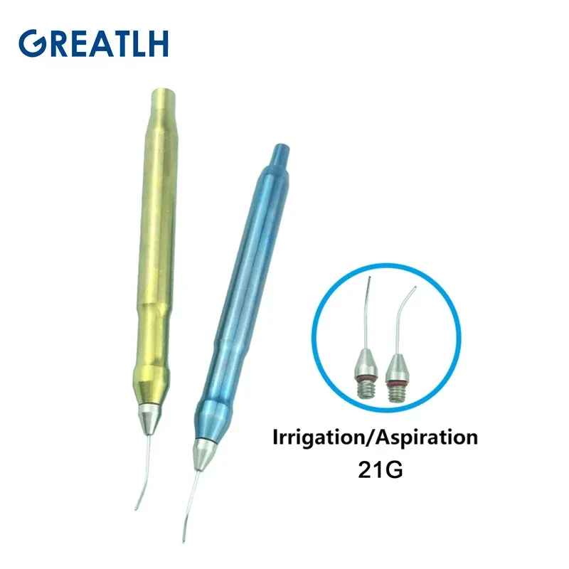 Titanium Alloy Irrigation Aspiration Handpiece for Water Sucking Ophthalmic Surgery Instrument