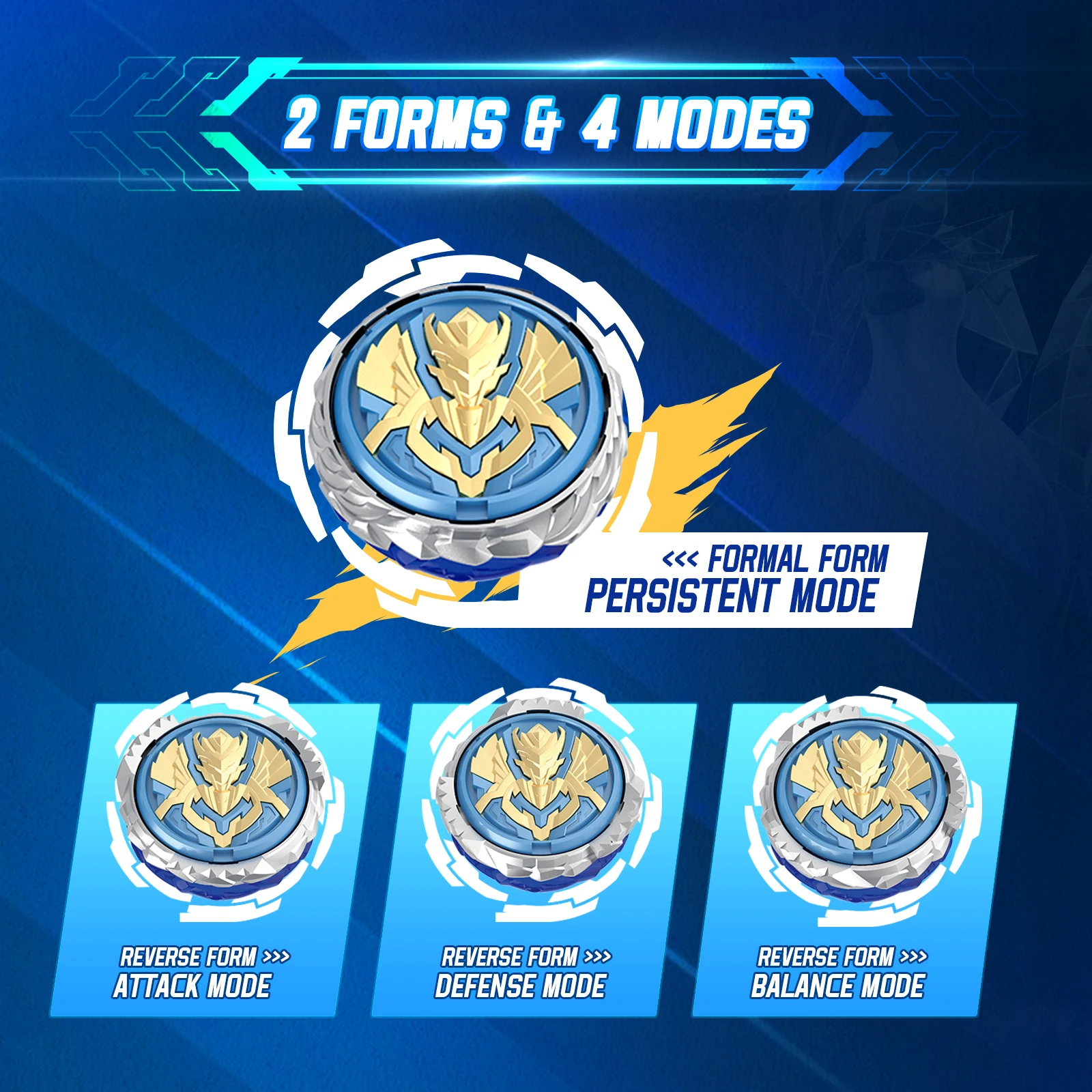 Infinity Nado 6 Power Pack - Spirit Wind Panda Upgraded Metal Spinning Top Gyro ,39cm Sword Launcher Kid Toy Birthday Gift