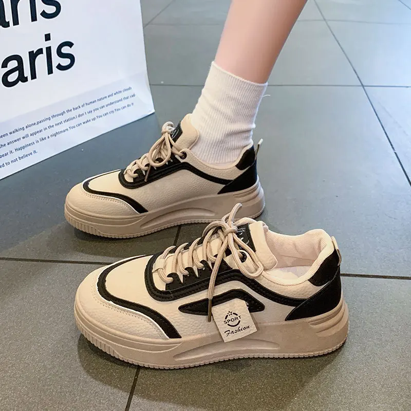 

Casual Sport Women's Slip-On Shoes 2025 Spring New Style Versatile School Style Student Shoes Low Cut round Toe Rubber Outsole