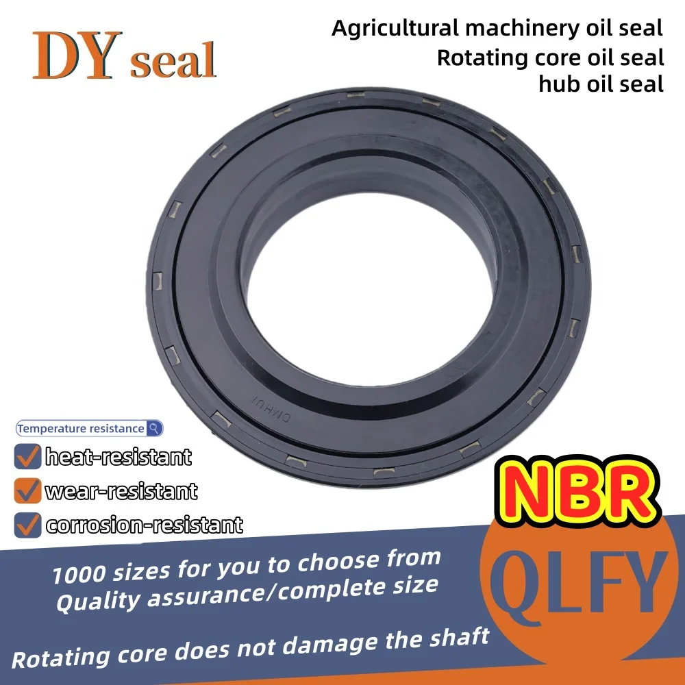 NBR QLFY-25*52/60*18mm Rubber Pressure Oil Seal Hydraulic Pump Parts Agriculture Machinery seal 01033115B AQ7523P ISO 9001:2008