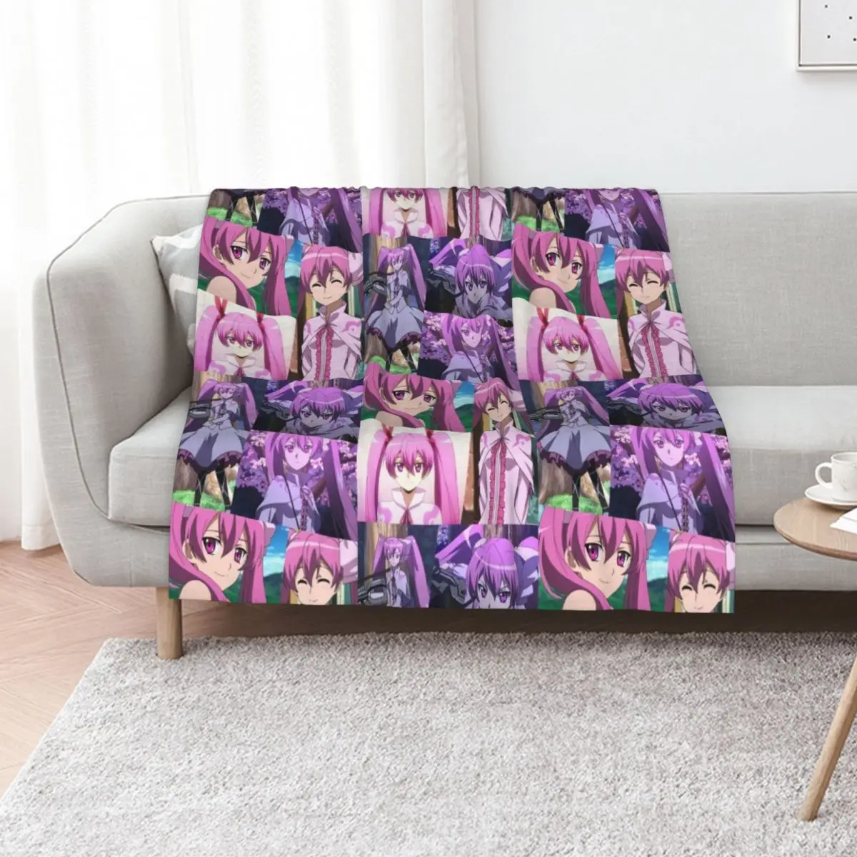 

Anime Akame ga Kill Mine Throw Blanket wednesday Tourist for winter Hairys Blankets