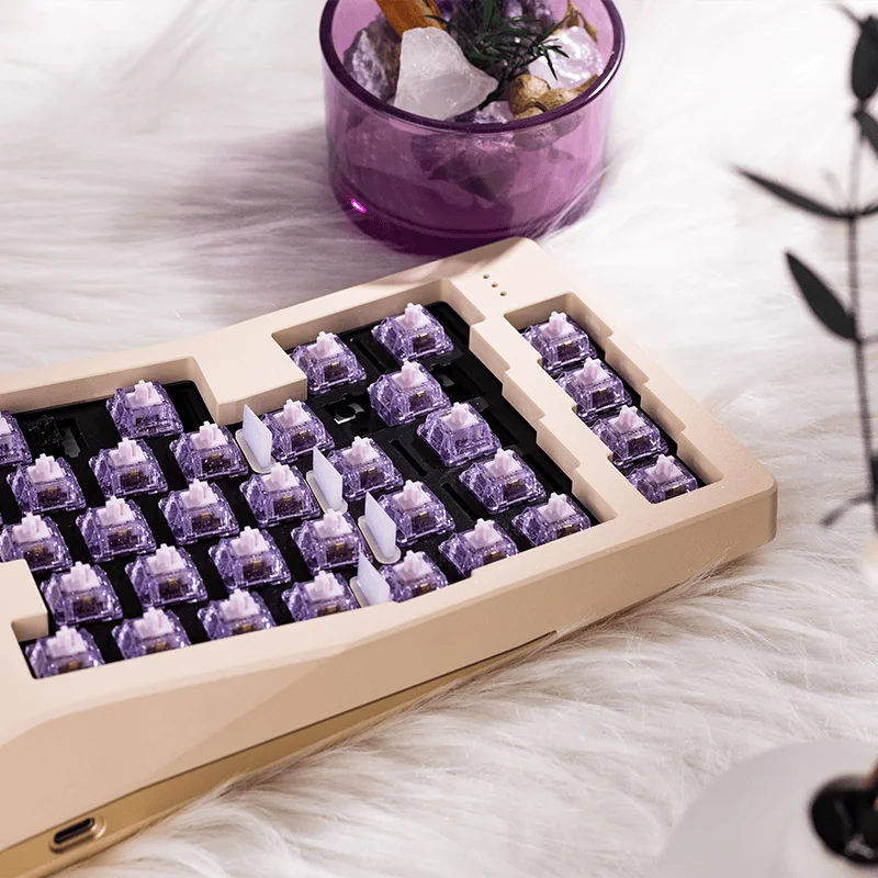 HMX Su Color Switch 45g R3 Blue/Purple Advance Touch Custom Linear Switch Muffled Switch for Mechanical Keyboards Accessories