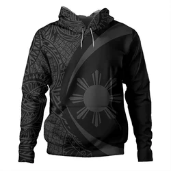 3D Philippines Filipinos Polynesian Tattoo Lapu Sun Tribal Printing Hoodies For Men Kid Fashion Hooded Hoody Cool Pullovers