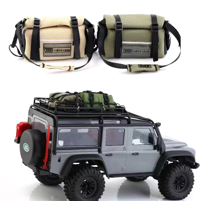 

RC luggage bag travel bag decorative parts are suitable for 1/18 tracked vehicle TRX4-M SCX24 modification and upgrade