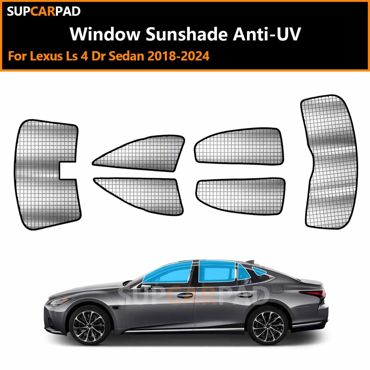 

For Lexus Ls 4 Dr Sedan 2018-2024 Custom Car Window Sunshade Anti-UV Car Sun Window Visors Sunshade Covers Accessories