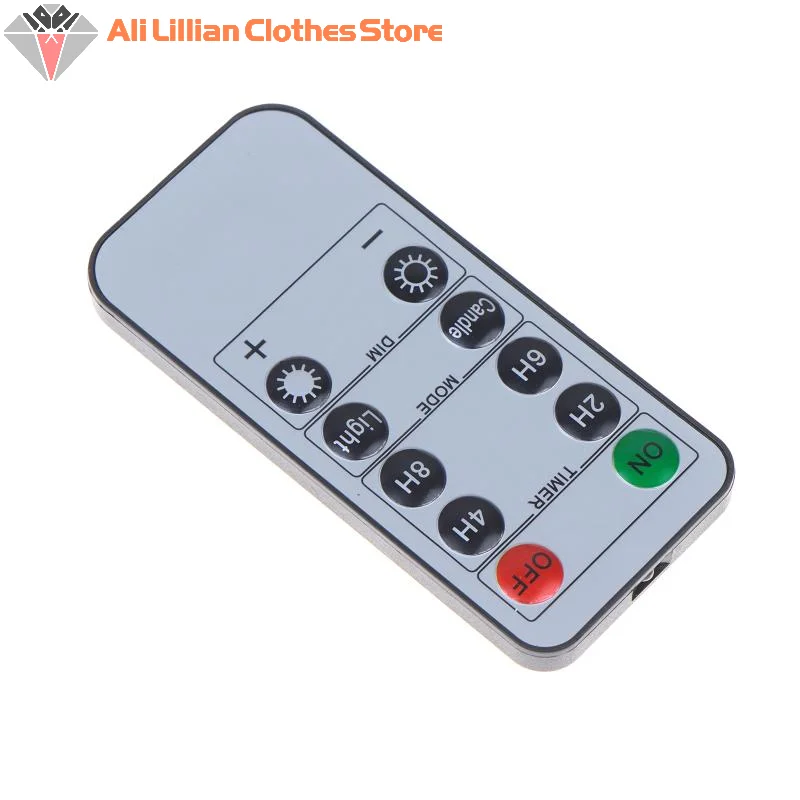 !LED Candle Remote Control 10-Key Battery Operated Remote Control With Timer For Realistic Flameless LED Candles Events Tealight