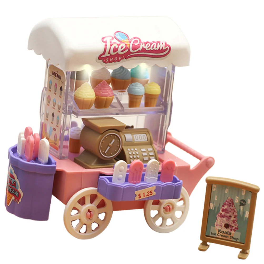 Interesting Ice Cream Truck Kit Maker Machine Plaything Pretend Accessories Interactive