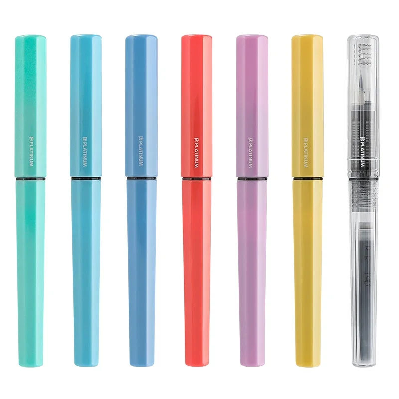 Petit stylo plume japonais Platinum Meteor, PQ200 Macaron, écriture d'étudiant, stylos pratiques, tube à la dérive