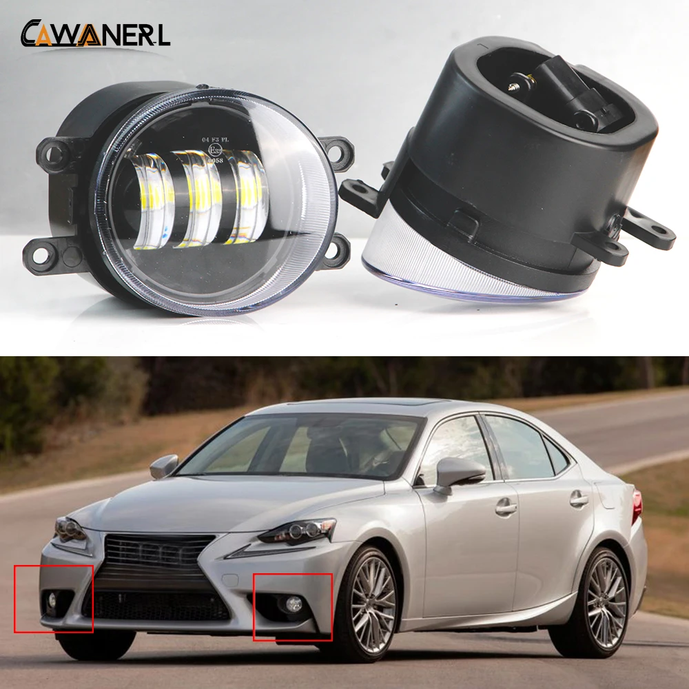 

2 Pieces 30W 6000LM Car Left + Right LED Fog Light H11 12V Accessories For Lexus ES250 2012 2013 2014 2015 2016 2017 2018