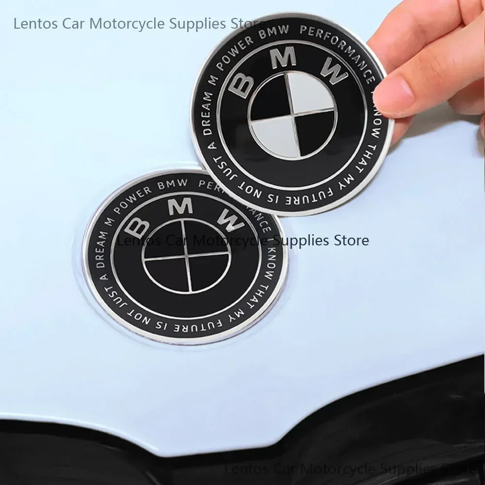 Modified Front and Rear Logo Wheel CapsSuitable for BMW Car Logo 7pcs Thunder Special Limited Edition Joint Black Model