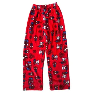 Spider -Man -Pyjama -Hosen, Hello Kitty -Pyjama -Hosen, Freizeitflanell, Cartoons, neu, 2022 Hosen 8 Hauptverkauf Pyjama Spiderman Man - №4