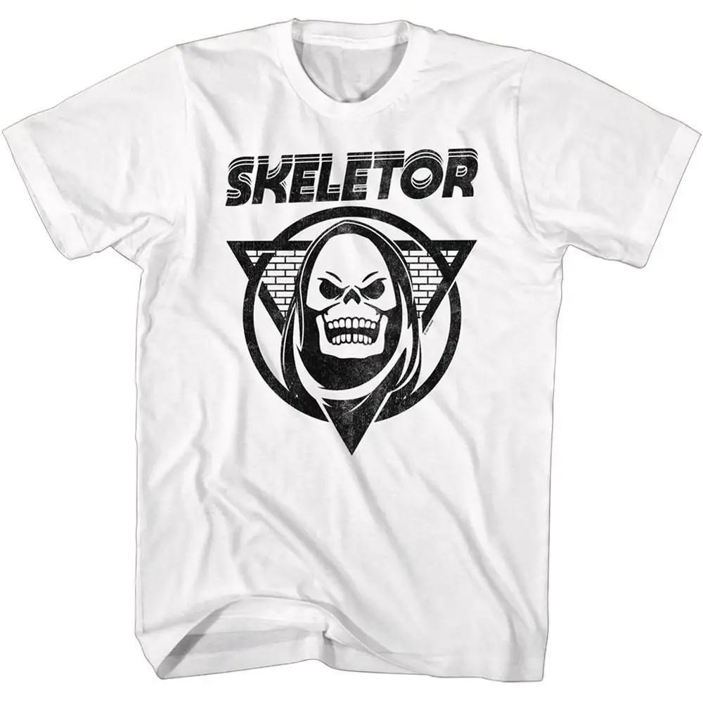 Masters of the Universe Skeletor Snakes White Adult T Shirt