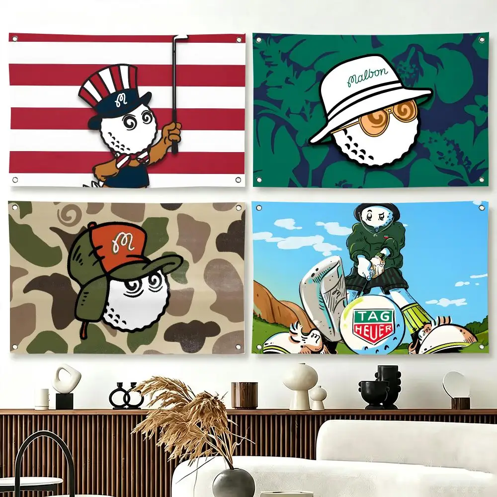 Fashion Golf Malbon COOL Flags  For Living Room Home Dorm Decor Wall Outdoor Camping Party Banner Gifts