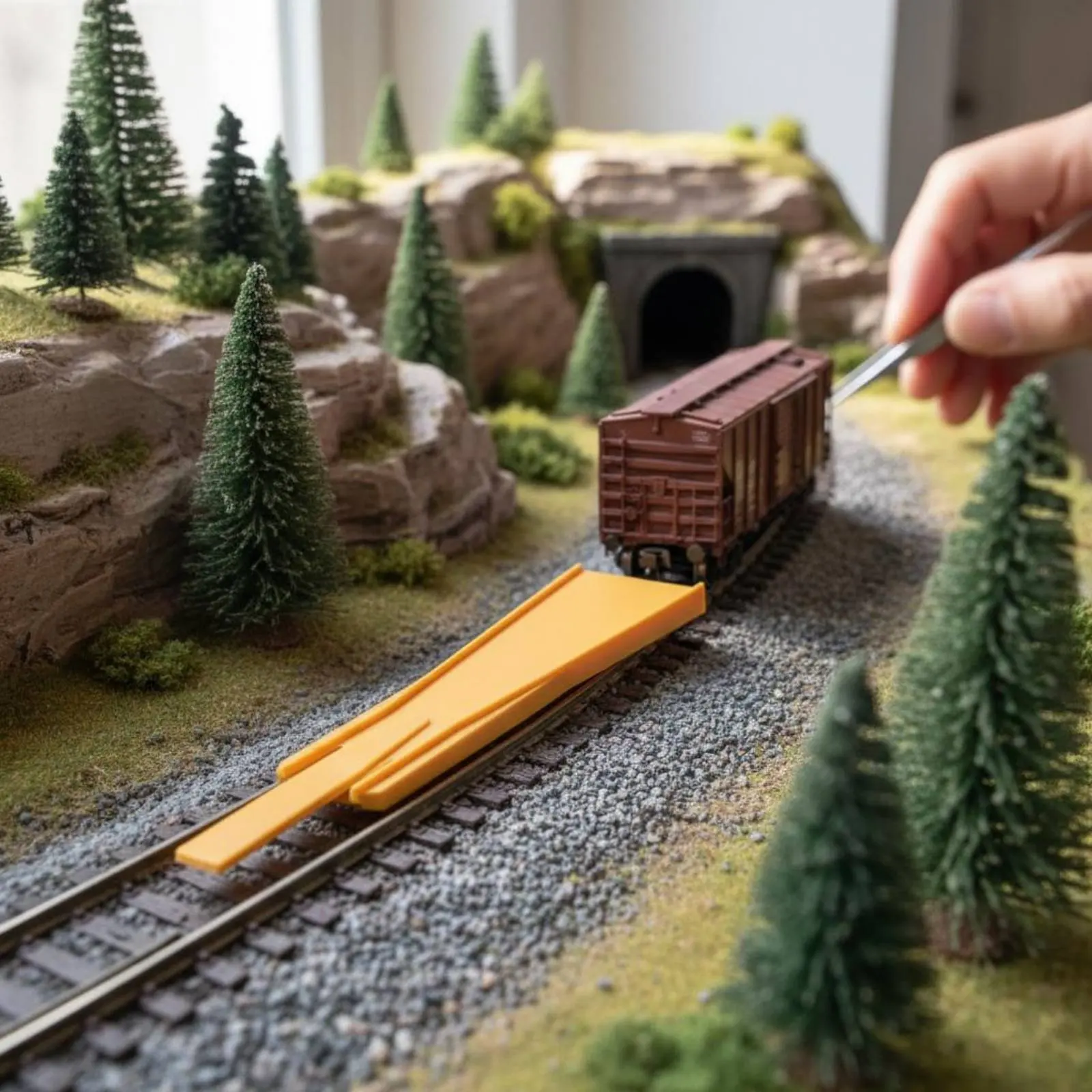 

Model Train Re-Railer HO and N Scale Train Re-Railer Track Rerailing Ramp Universal Fit Hobby Equipment