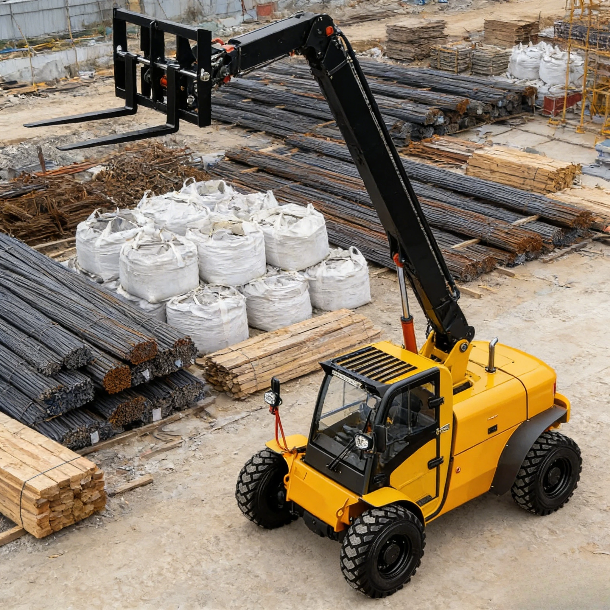 CE/ISO Certified Telehandler Telescopic Forklift 3000kg 6m 7m Off Road Forklift High-Endurance Diesel Forklift customized