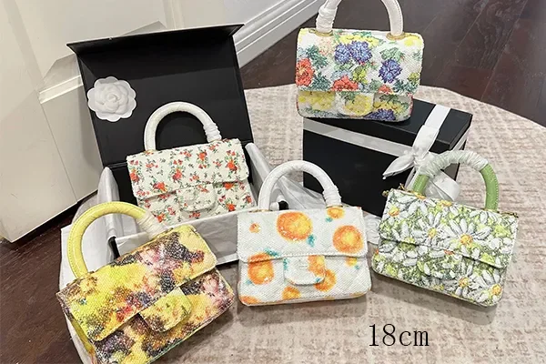 

Designer Women's Mini Tote Bags Cross-body Bag Clutch Bags Coco Handle Women's Top Handle Flap Flower Bag