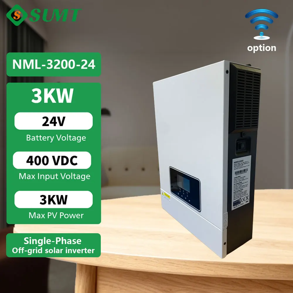 S SUMT NML 2000VA 3200VA Solar Inverter 3000W 24V Pure Sine Wave Off Grid Inverter Built in MPPT Charger