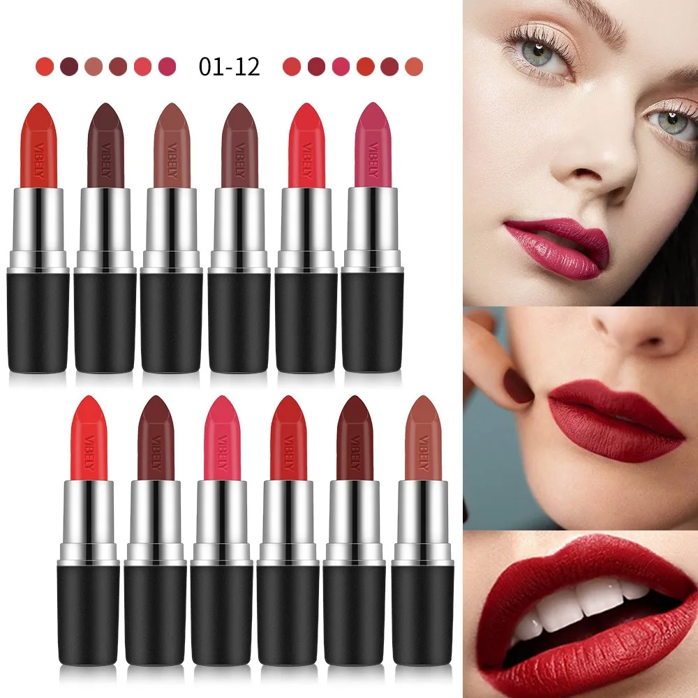 VIBELY Velvet Matte Liquid Lipstick - Transfer Proof, Water Resistant, All-Day Wear