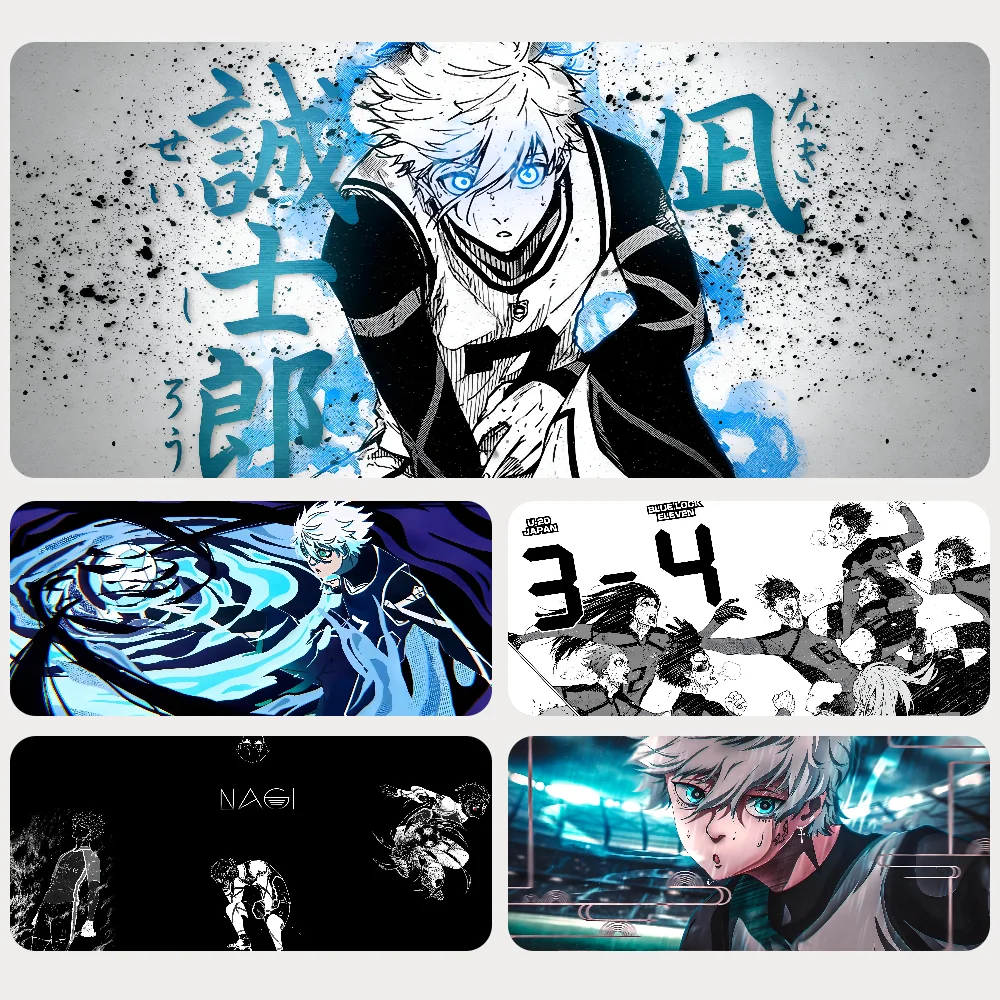

Japan Anime Blue Lock Nagi Seishiro Mousepad Mouse Mat Desk Mat With Pad Gaming Accessories Prime Gaming XXL Keyboard Pad Paddi