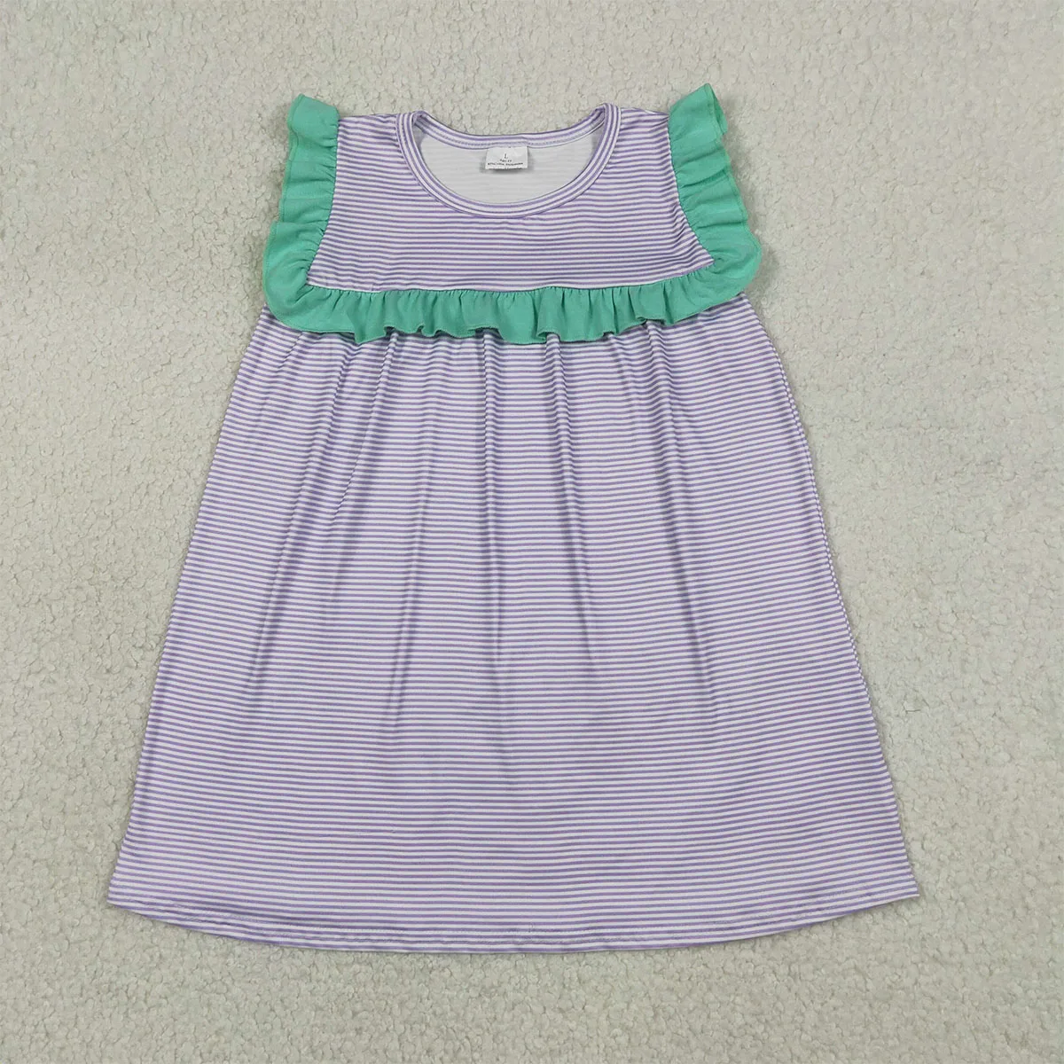 Toddler Comfy Baby Girls Sleeveless Knee Length Dresses Children Summer Princess Dress Cute Kids Clothes Boutique Wholesale