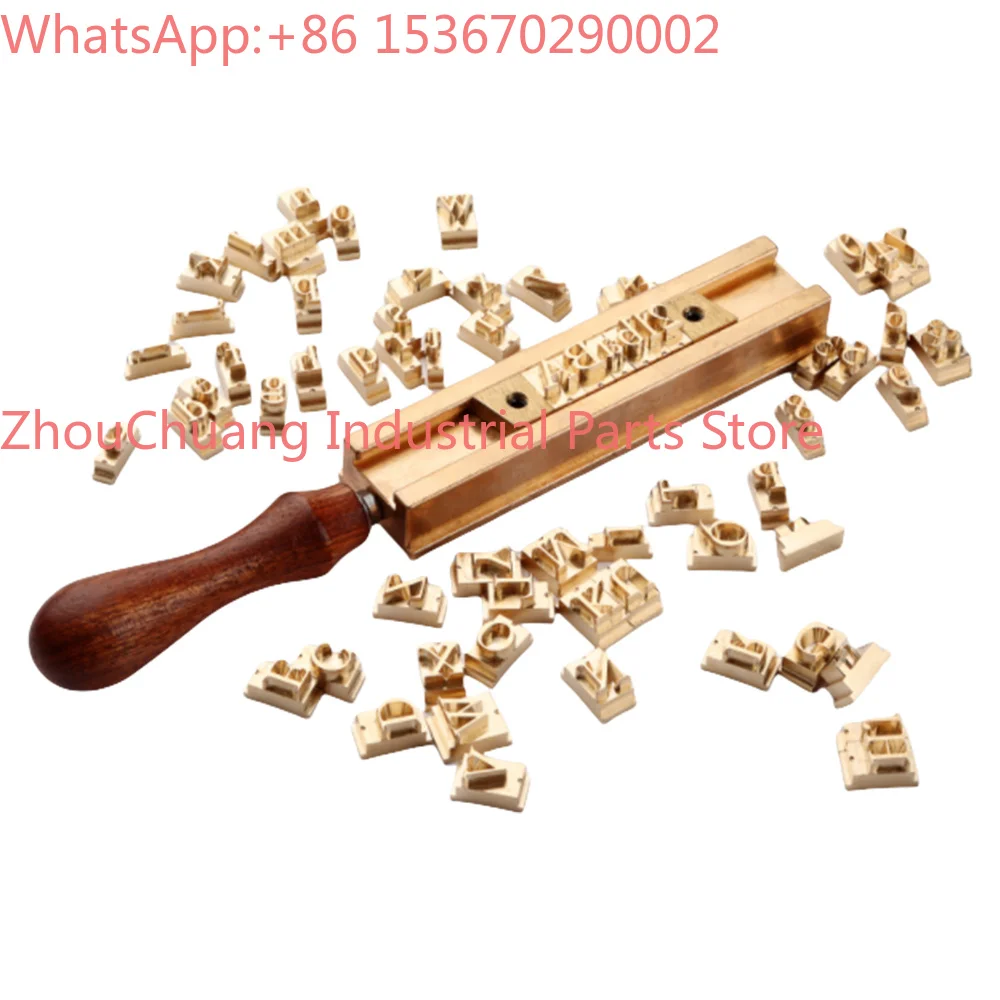 Hot Stamping Brass Mold Live Letters Printing Stamper CNC Engraving 0-9 Number A -Z Letters Alphabet Symbol Character Seal Stamp
