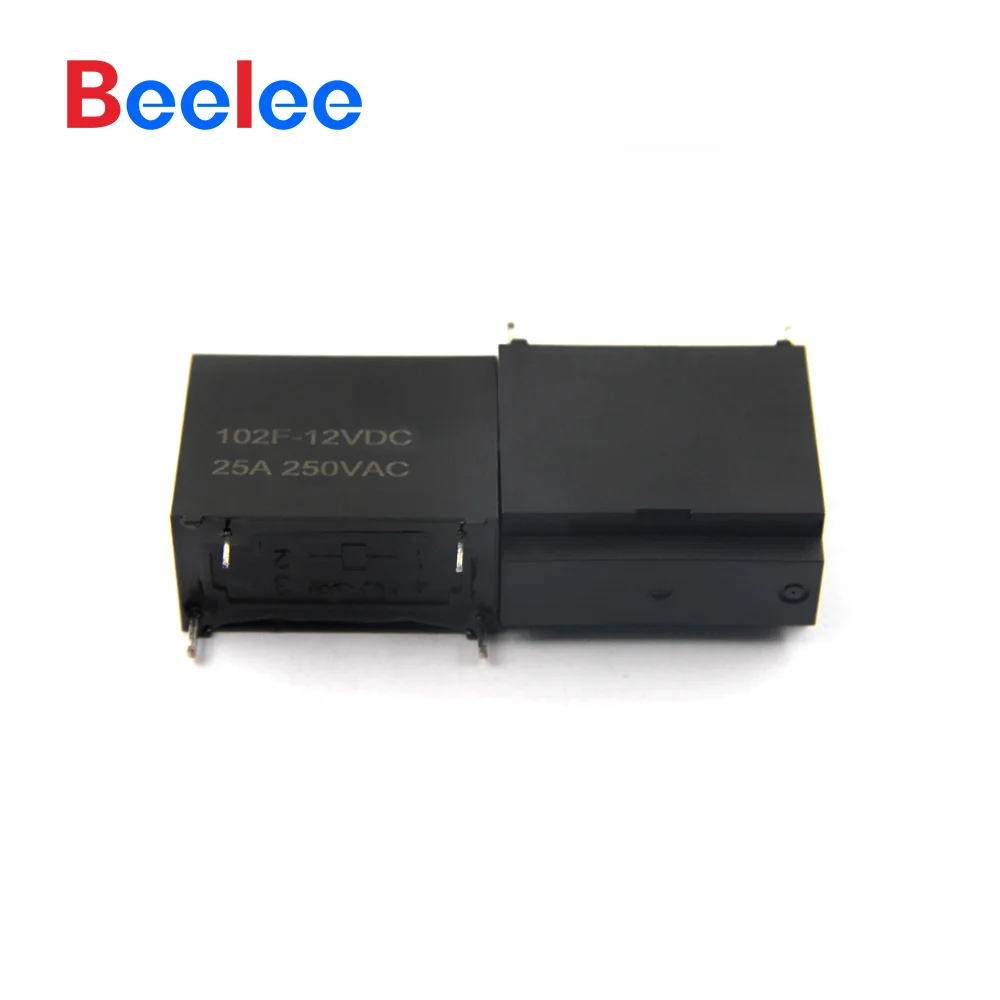 50PCS GBeelee BL-JDQ-102F Produsen China OEM Relay Daya Tinggi 12v 4pin 20a 25a Relay Mini Pcb 250vac Relay Listrik Untuk AC