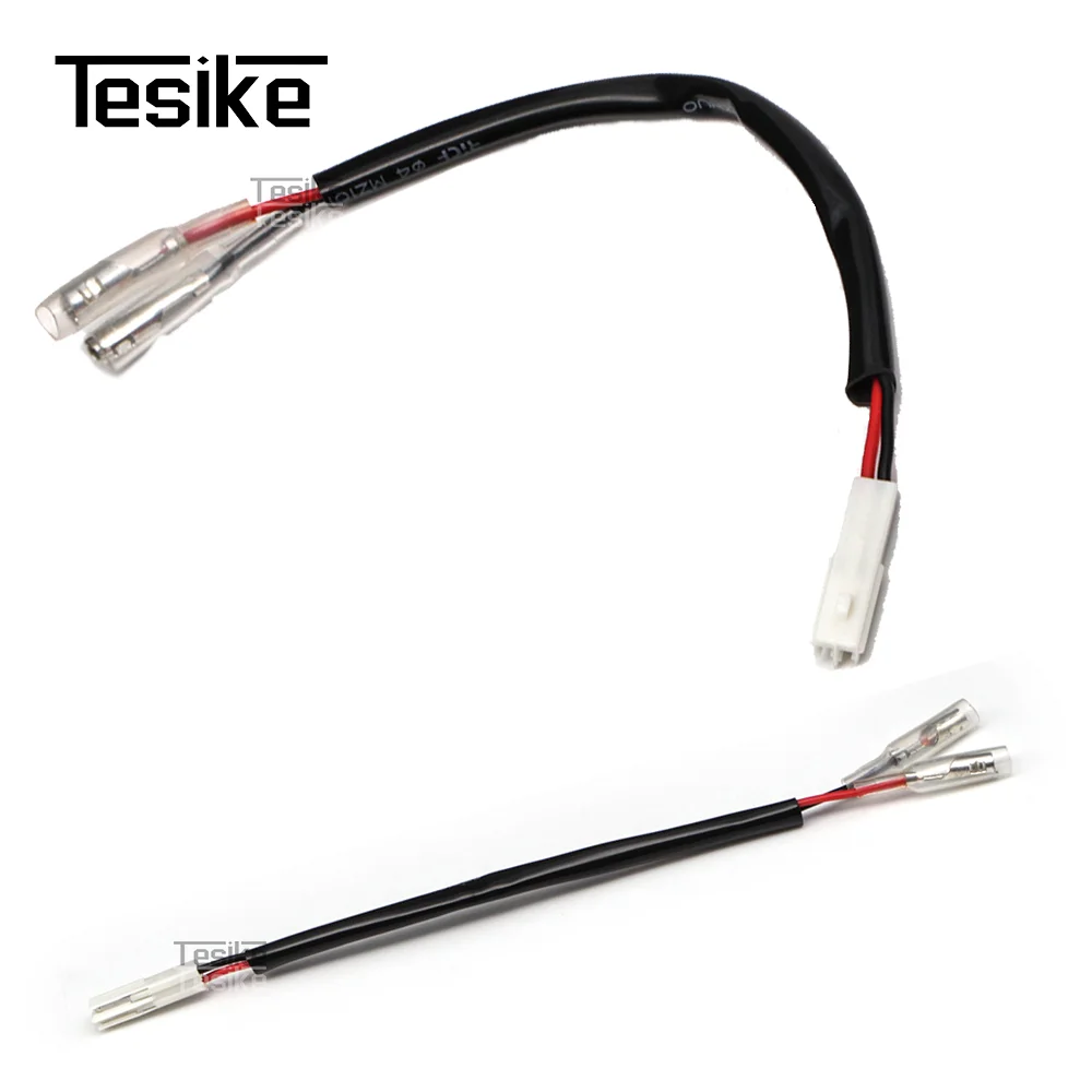 For Honda Front/Rear Turn Signal Wire Lead Harness Connector Blinker Wiring Adapter Plug For CB CBR VT750 VTX1300 VTX1800 02-17