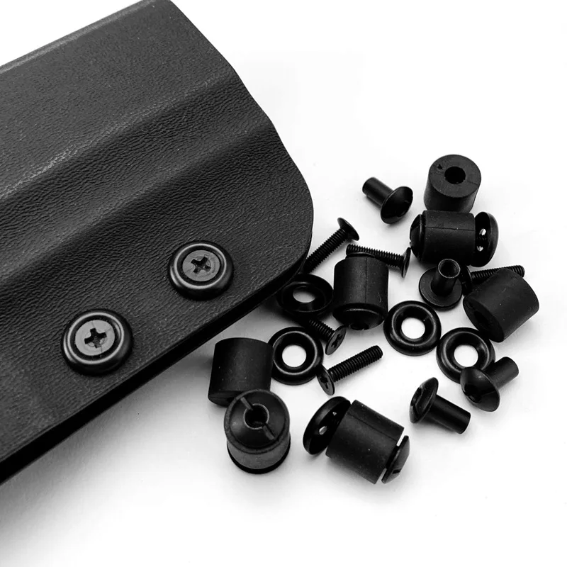 4pcs/set Kydex Holster Screw K Sheath Screw with Female Adapter Rubber Spacers DIY Waist Clip Making Screws, 3 Size for Choose - view 5