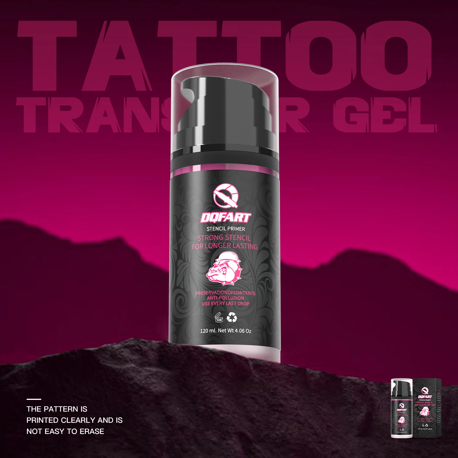 DQFART 120ml/4.06Oz High Quality Tattoo Transfer Gel Professional Tattoo Stencil Gel Tattoo Supply Accessories