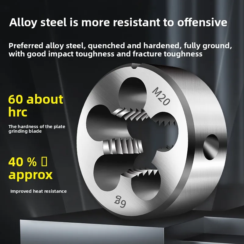 합금강 원형 플레이트 톱니 수동 나사 렌치 세트 - M4 M6 M8 M10 M12 M16 사이즈용 미세 톱니 슬리브 콘