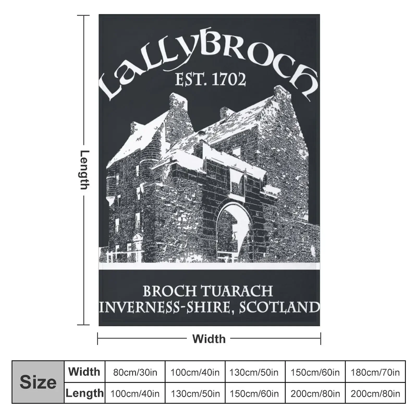 Lallybroch Outlander WHITE Throw Blanket Warm valentine gift ideas Blankets