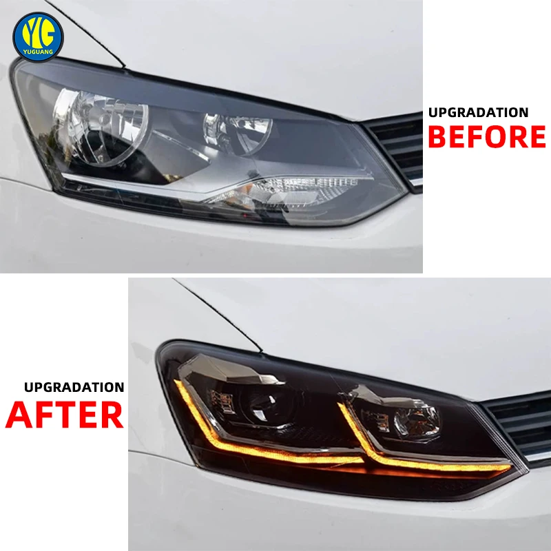 2026 YU Guang for VW POLO 6R 2011-2018 LED Headlight Upgrade MK5 2011 2018 DRL Projectors 12V Front Lamp 6000K LHD and RHD Head