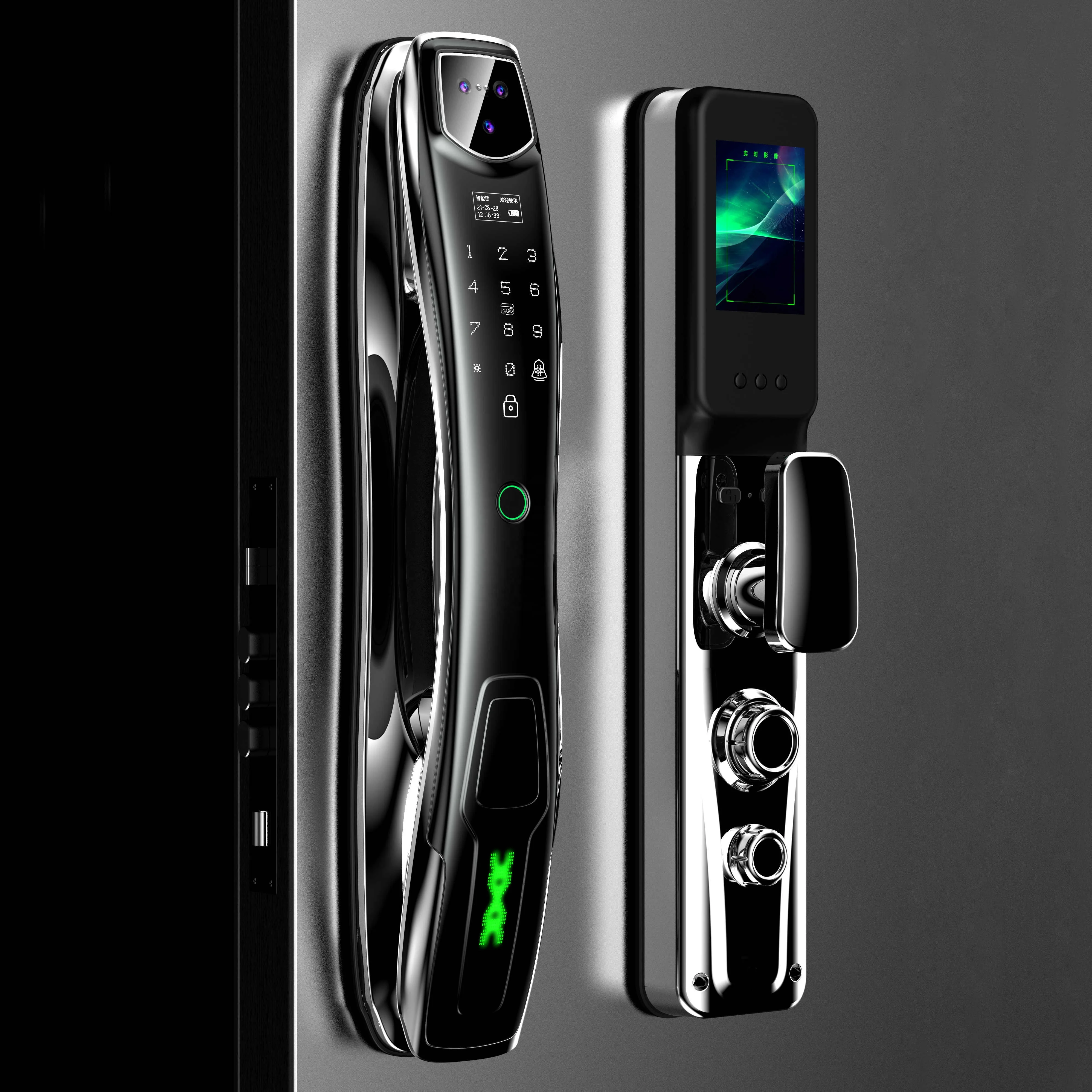 

Smart Lock Intelligence Tuya Ttlock App WIfi Doorbell Camera Face Fingerprint Password Card Unlock Electric Digital Door Lock