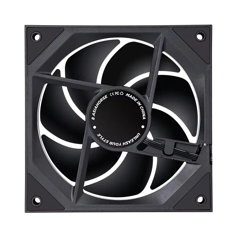 RGB fan mirror pulse width modulation ARGB 140mm computer cooling fan