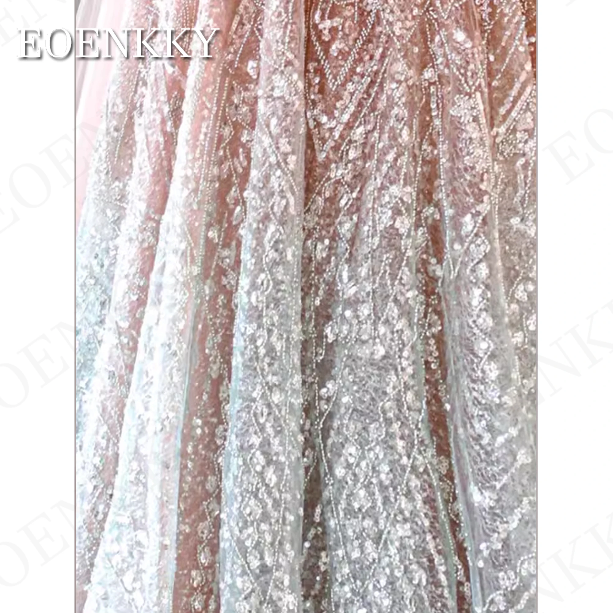 Robe de Rhscintillante pour femmes, licou, perles brillantes, ligne de fibre, robes d'occasion formelles, longueur au sol, robe de soirée de luxe, 2024 Robe de bal de luxe dos nu pailletée 2024  Robe d'occasion formell