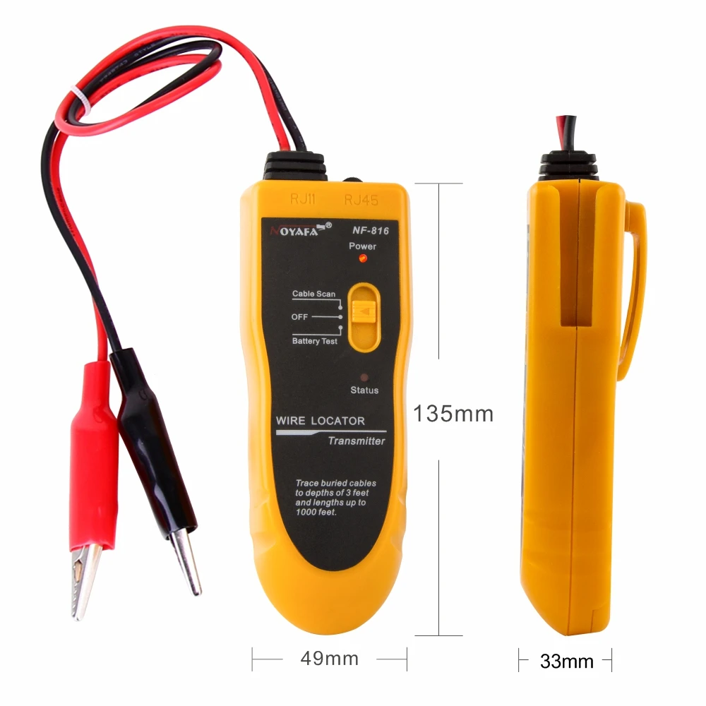 

500m Range Cable Tracer Electric Metal Wire Fault Locator Continuity Detector