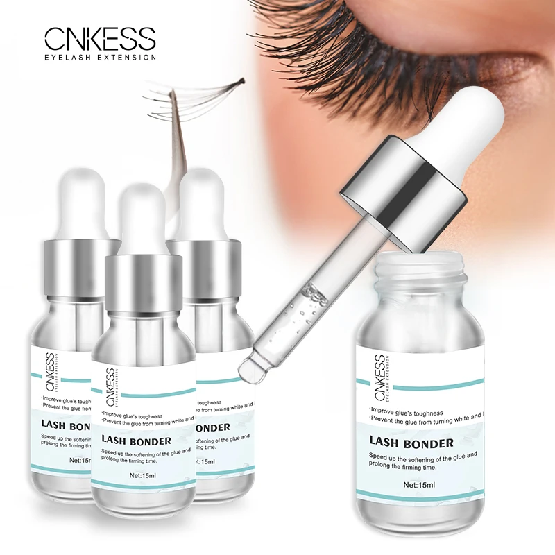 CNKESS 15ml Lashes Super Bonder For Eyelash Extension  Private Label Grafting Eyelash Glue Quick Drying Long Last Eye Makeup