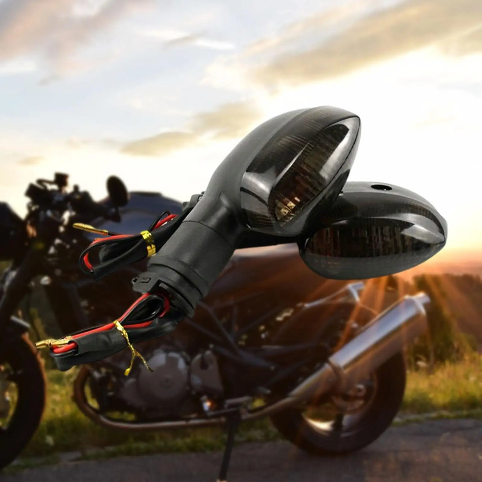 2x Motorcycle Turn Signal Lights for Yamaha FZ-6S Fazer Ybr 125 250