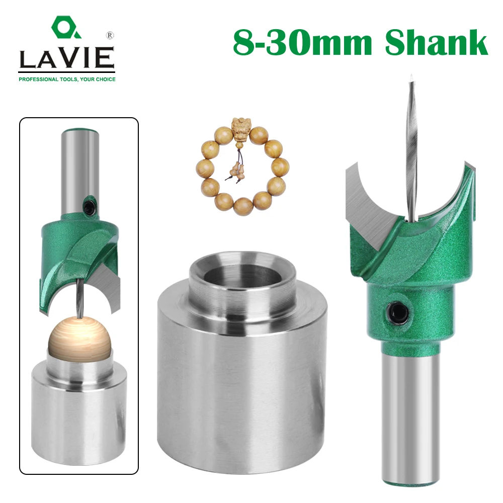 LAVIE 10mm Handle Buddha Bead Knife Base Set Woodworking Milling Cutter Tool For Small Hole Round Bead Cutting Tool