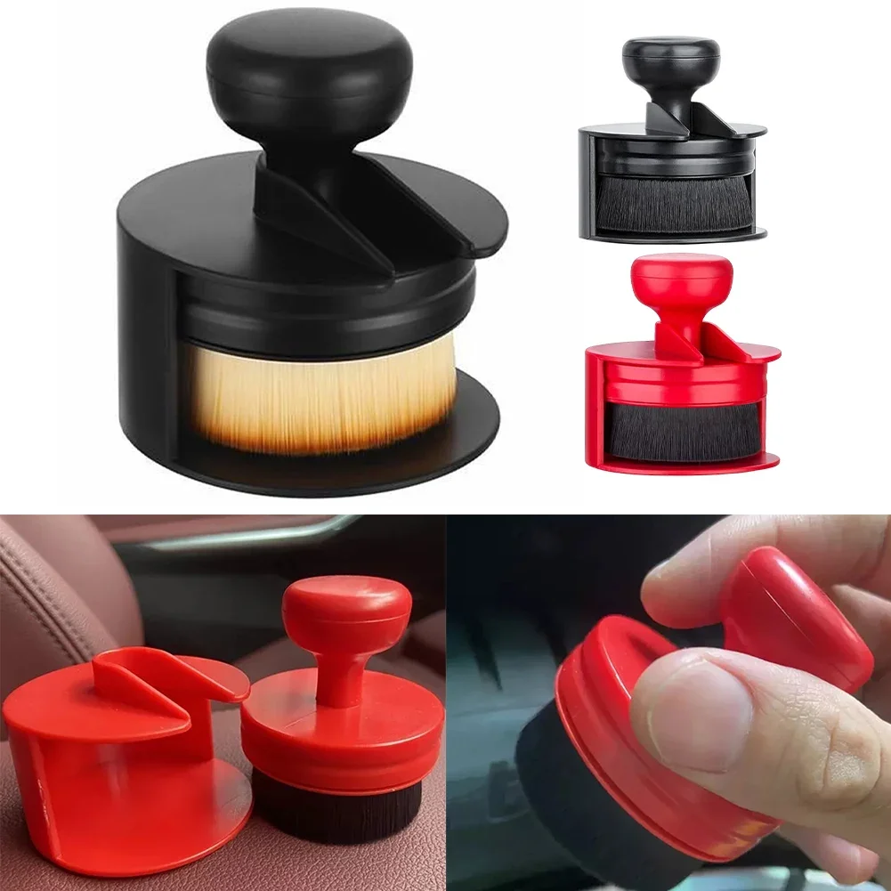 Car Tire Shine Applicator Tire Shine Brush With Stand For Auto Detailing Cleaner Car Wash Brush Wheel Tire Brush 1pcs