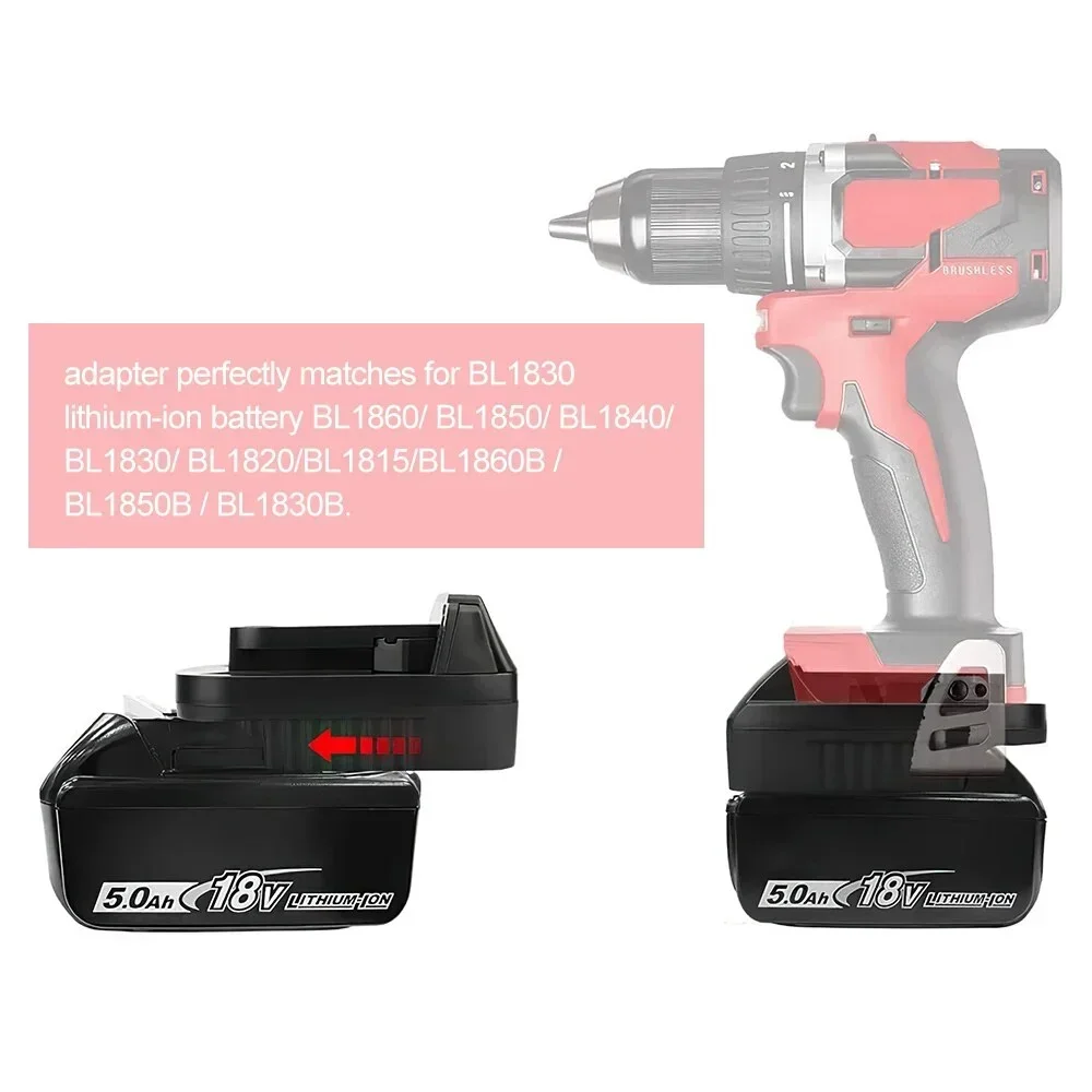 Nowa aktualizacja akumulator MT20ML do Makita 18V konwersji baterii do Milwaukee M18 18V narzędzia, przetwornica do baterii