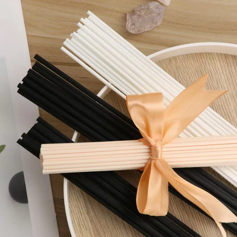 50pcs Black White Diffuser Sticks 3mm 20cm Long  Aromatherapy Diffuser Sticks for Essential Oils Absorption And Dispersion view 3