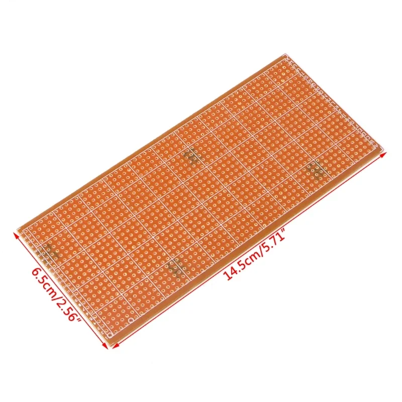 5 Pcs 6.5x14.5cm Stripboard PCB Platine Circuito Lado Único Javali