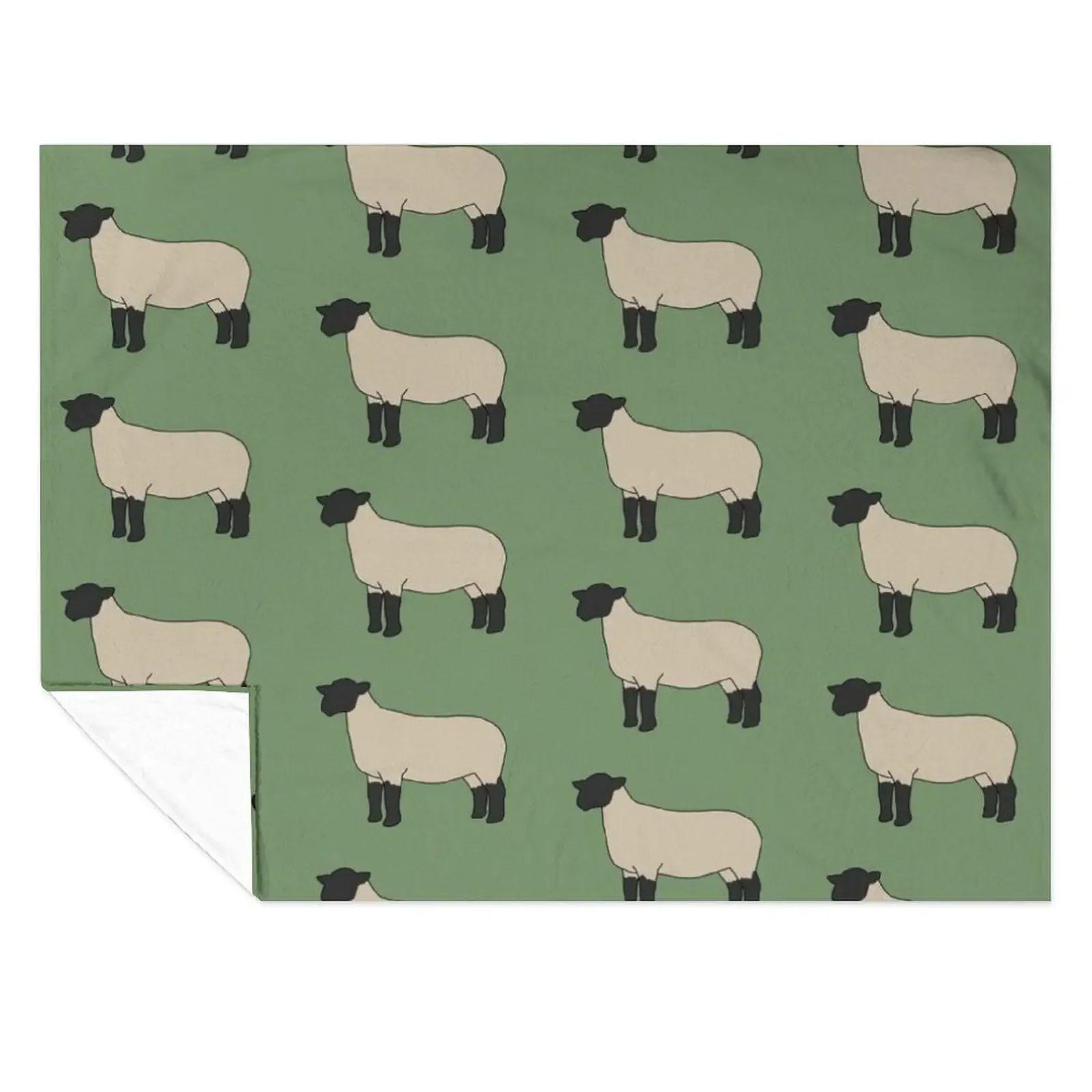 

Suffolk Sheep Throw Blanket halloween Decorative Beds Warm Soft Plush Plaid Blankets